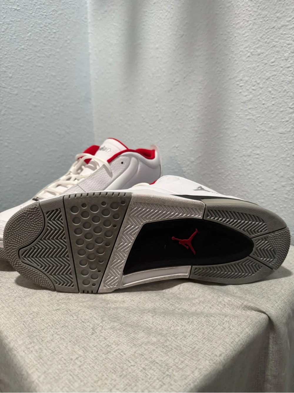 Air Jordan Big Fund BV6273-100 White Black Red Men’s Size 12